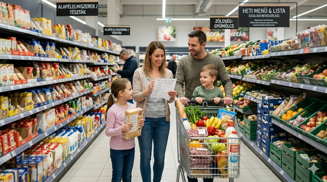 Családi bevásárlás optimalizálása – Hogyan csökkentsd a havi kiadásokat szervezett tervezéssel?